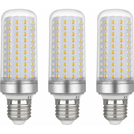 E27 LED-Maiskolbenlampe, 30 W, AC 175–265 V, Warmweiß (3000 K), 2500 lm, nicht dimmbar, entspricht 300 W Halogenlampe, LED-Maiskolbenlampe für Kronleuchter, Tisch- und Stehlampen, 3er-Pack – LIAIKI