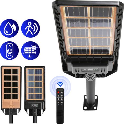 Lampione stradale da esterno Lampione stradale con rilevatore di movimento Proiettore LED solare da 300W (1/5)