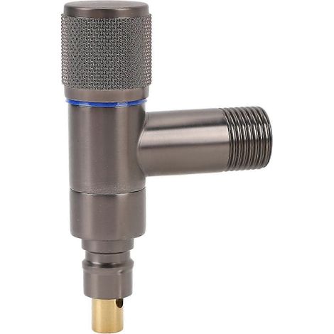 Robinet de machine à laver en laiton, filetage mâle G1/2 po DN15, sortie G3/8 po, arrêt automatique, robinet simple pour tuyau d'eau froide (1/5)