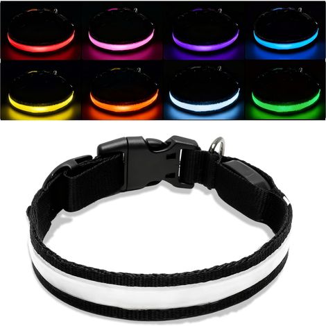 Collier pour chien lumineux LED étanche réglable (1/5)