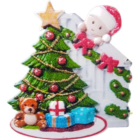 Pendentif Père Noël en résine, décoration de Noël pour maison et bureau (1/5)