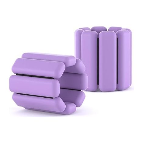1 Paire de Poids de Poignet,Poids de Cheville,Réglables Sangles Poignet Amovible,Bracelet de Poids Portable,Poids de Musculation Poignet/Jambe/Bras pour Exercice Jogging Yoga Danse Marche (1/5)