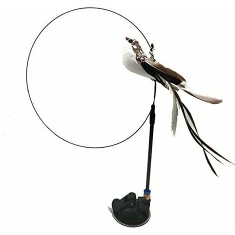 Jouet de Plumes de Chat, Jouet créatif en Plumes pour l'entraînement du Chat et l'interaction avec Un Oiseau (1/5)
