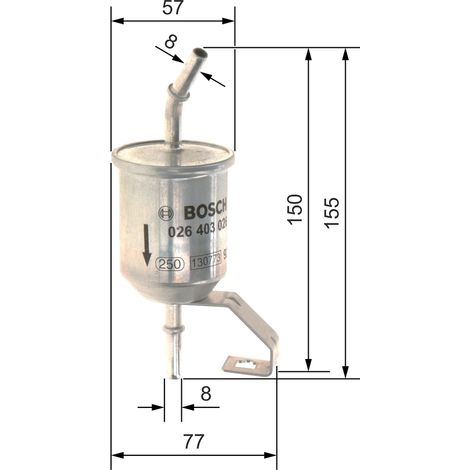 Filtre à carburant Bosch F 026 403 026 TOYOTA 23300 75140