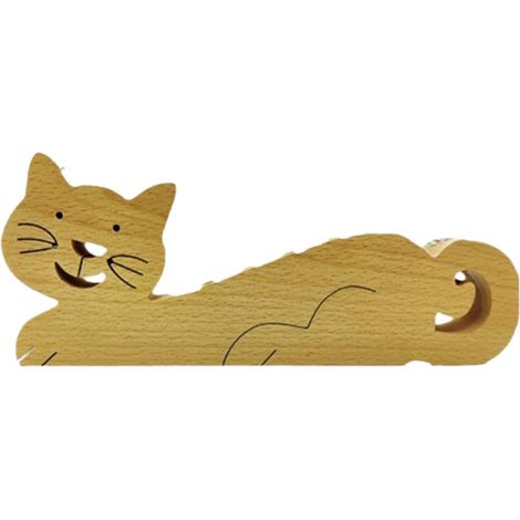 Porte Stylo Chat Range Crayons Mignon Dco en Bois Chat pour (1/5)