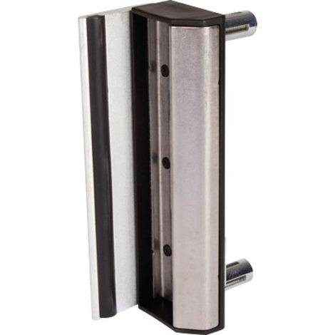 Locinox – Gâche pour crémone aluminium – Butée avec joint caoutchouc – Pour profil de 40 à 60 mm – Fixation Quick fix
