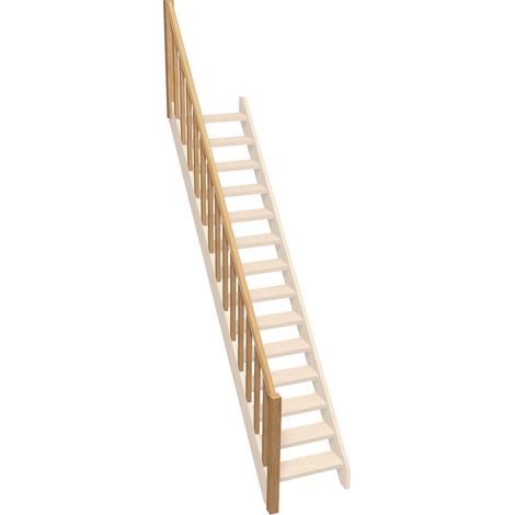 Rambarde pour escalier droit sapin, Normandie KORDO