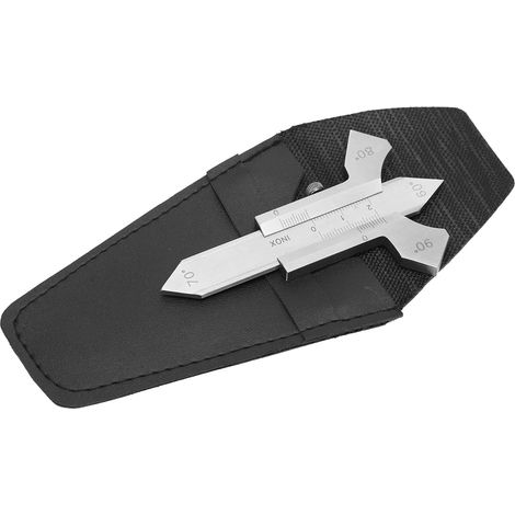 Jauge de soudure précision acier inoxydable inspection soudage outil mesure 0-20mm (1/5)