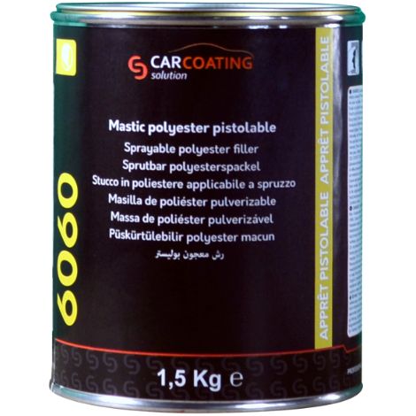 Apprêt Polyester Pistolable C-6060 pour Carrosserie Automobile en Atelier