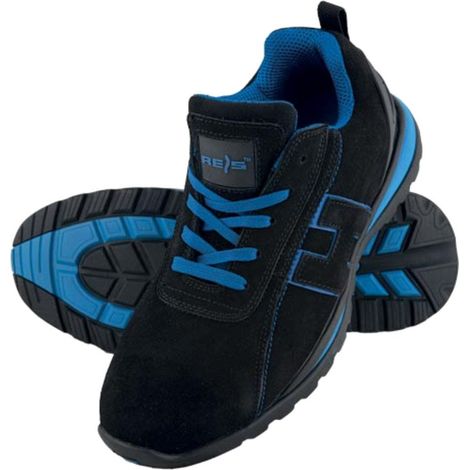 Arbeitsschuhe SB SRA Halbschuhe Wildleder schwarz/blau 44