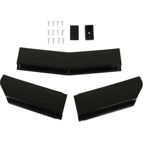 Kit carrozzeria universale per la modifica del paraurti anteriore (5 pezzi): spoiler, splitter (da 110 a 140 cm), ideale per auto personalizzate. -Crezuo