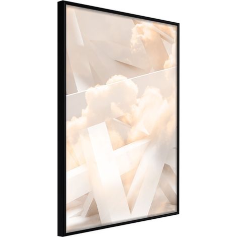 Affiche Murale Encadrée "Cloud Nine" 30 x 42 cm Noir