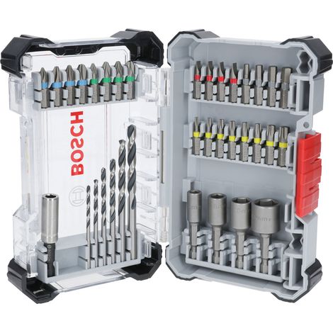 Set punte e punte avvitatore Bosch 2607017726 acciaio duro 35 pezzi (1/2)