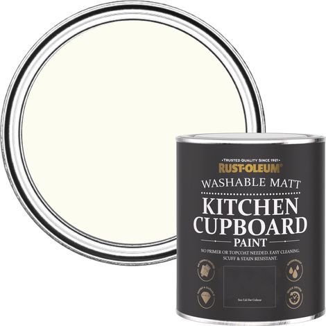 Peinture Blanche pour Meubles de Cuisine, Finition Mate - Porcelaine 750ml (1/5)