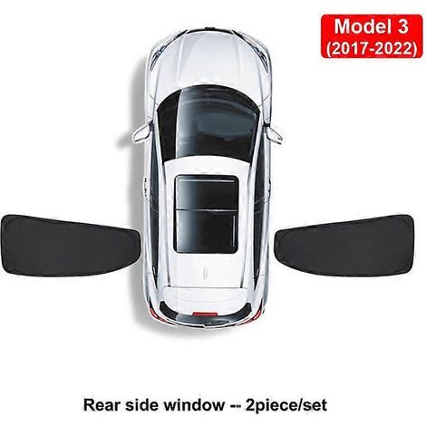 Pare-soleil de voiture pour Tesla Model 3 YXS 2023-2022 : protection solaire pour pare-brise, vitres latérales avant et arrière, protection d'intimité. (1/5)
