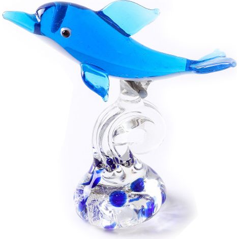 Ornement en verre fait main, figurine décorative d'animaux marins, collection animaux marins, cadeau de Noël ou d'anniversaire, presse-papier en verre (1/5)