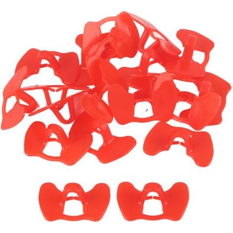 Lunettes pour poules, modèle standard, faciles à porter, lot de 20, résistantes, à double faisceau, parfaitement adaptées à l'élevage de poules. (1/5)