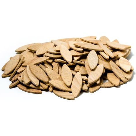 Lamelles d’assemblage,paquet de 100pièces,Chevilles plates en bois de hêtre de haute qualité pour les projets de bricolage (1/3)