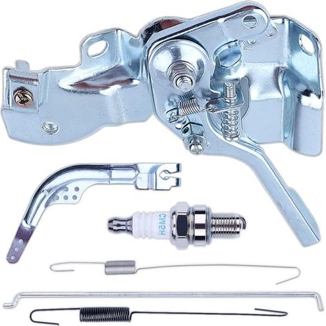 Drosselklappenbaugruppe mit Reglerrückholfeder für Honda GX160, GX200, GX140, 168F 5,5/6,5 PS Motor, Drosselklappensteuerung + Reglerarm + Reglerhebel + Zündkerze