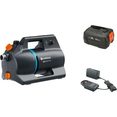 GARDENA Akku-Gartenpumpe 3000 Silent 18V P4A Ready-To-Use Set Pompe de jardin sans fil 3000 l/h (1/4)