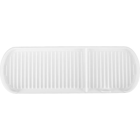 Rutschfeste Silikon-Badezimmerablaufschale, mattierter Boden, lebensmittelecht, weiß (1/5)