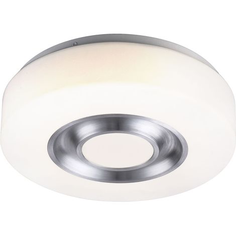 Plafoniera LED 8 watt lampada rotonda illuminazione metallo bianco alluminio acrilico opale Globo 41688 ONIL