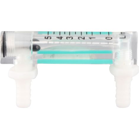 LZQ-1 1-5 LPM Gasdurchflussmesser aus schwarzem Acryl für Sauerstoff, CO2 und Druckluft (1/5)