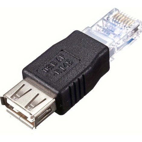 Adaptateur USB vers RJ45 (1 pièce), connecteur Crystal USB vers Ethernet (1/5)