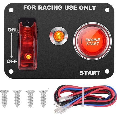 DC12V 20A/50A Universal Tableau de commutation automatique pour voiture de rénovation Interrupteur d'allumage + Interrupteur à bascule avec voyant de contrôle (1/5)