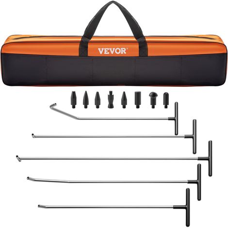 Kit de débosselage sans peinture 13 outils professionnels avec tiges en acier inoxydable pour réparer bosses et dommages de grêle. (1/5)