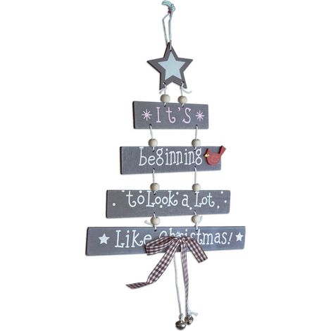 Ornement de sapin de Noël, décorations de joyeux Noël Décorations à suspendre à motifs Accessoires de fête Accessoires, Gris (1/4)