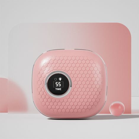 Nettoyeur de lentilles de contact ultrasonique portable, rechargeable, avec lumière et double minuterie. (1/5)
