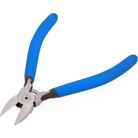 Pince coupante coupante latérale avec ressort Idéal pour une coupe nette et précise, bleu (1/5)