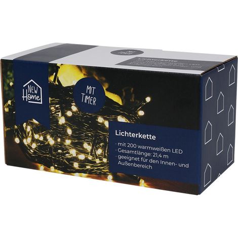 LED-Außen-Lichterkette 19,9m Weihnachtsbeleuchtung Partylicht Garten Dekolicht (1/2)