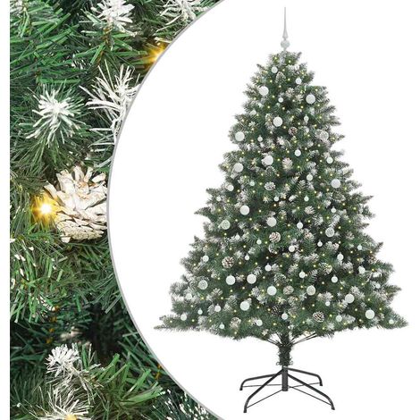 Sapin de Noël,Arbre de Noël artificiel avec 300 LED Vert 160 x 160 x 240 cm CFW98698 (1/5)