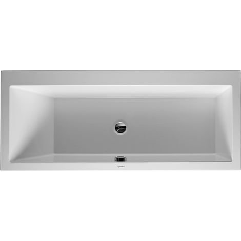 Duravit Baignoire Vero 170x75cm, dossier incliné à gauche, 700133, version encastrée - 700133000000000 (1/3)