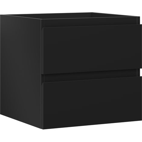 Mexen Orio Badezimmerschrank für Waschbecken 50 cm, 2 Schubladen, schwarz matt - 91A10-05047-2-BFF71