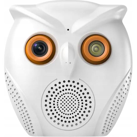Eulenkamera mit Bluetooth-Lautsprecher, Mini-Spionagekamera, Full HD 1080p, WLAN