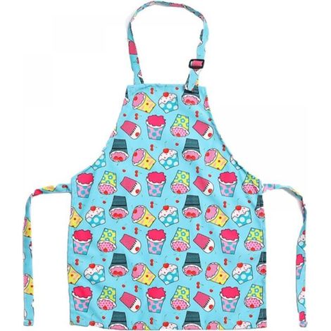 Tablier en toile de dessin animé pour enfants, sangle de cou réglable, tablier pour enfants, pour la cuisine, la pâtisserie, la peinture (1/5)