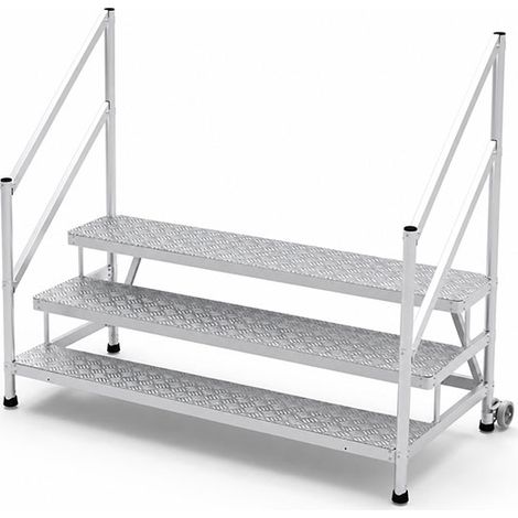 Montagetritt  3 Stufen - Maximale Arbeitshöhe 2.70m - Breite 2.05m - MP3-200-RAGCDG (1/5)