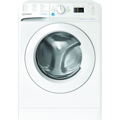 Indesit BWSA 7126X WV IT, 7kg, classe A, Bianco, Inverter, 1200 giri, Display LED, vapore, porta bianca Made in Italy
