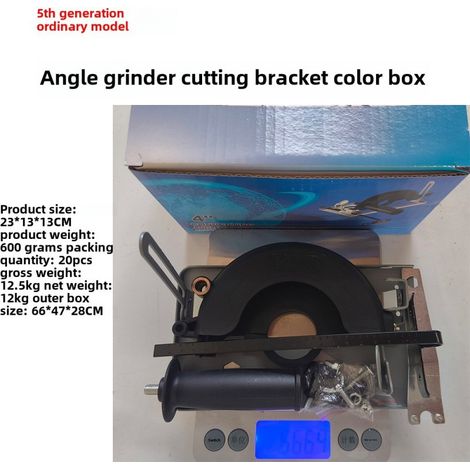 Support fixe pour meuleuse d'angle – 5e génération – conversion en machine de découpe, support multifonctionnel (1/5)