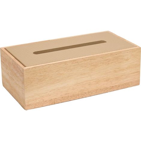Caja de pañuelos Bonie, 14 x 27 cm, color beige - Atmosphera créateur d'intérieur (1/3)