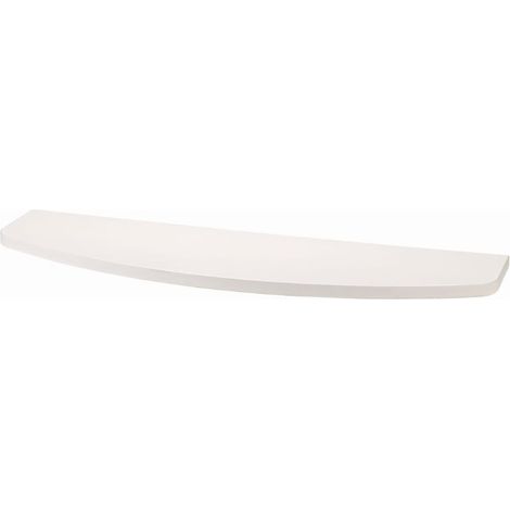 Mensole da Parete Moderne Set 4 mensole Stondate per Casa Ufficio e Camerette Colore Bianco 70 centimetri