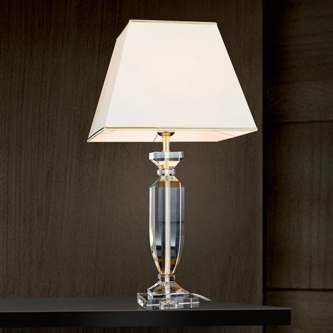 [GEBRAUCHT] B-Ware Orion Tischlampe Tischlampe Lampe Leuchte Bürolampe Pokal Kristall Gold/Creme