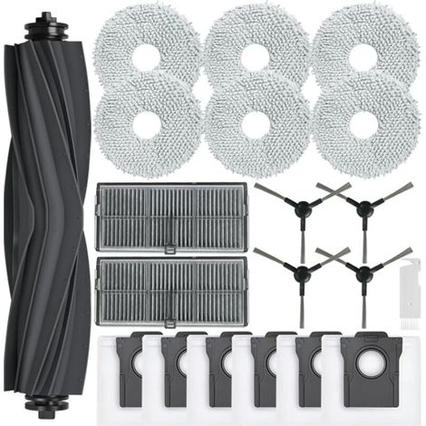 Kit Accessoires Pièces Rechange Brosse Principale Sacs Poussière Serpillere Filtres Brosse Latérale (1/4)