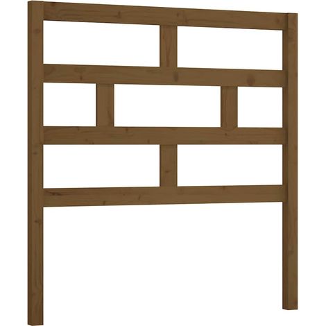 Maison Exclusive - Cabecero de cama madera maciza de pino marrón (1/5)