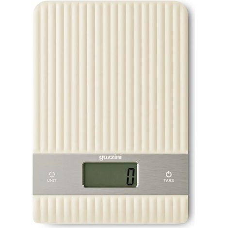 GUZZINI Bilancia da Cucina Digitale Sous Chef Crema – Bilancia Elettronica Precisa Design Moderno (1/4)
