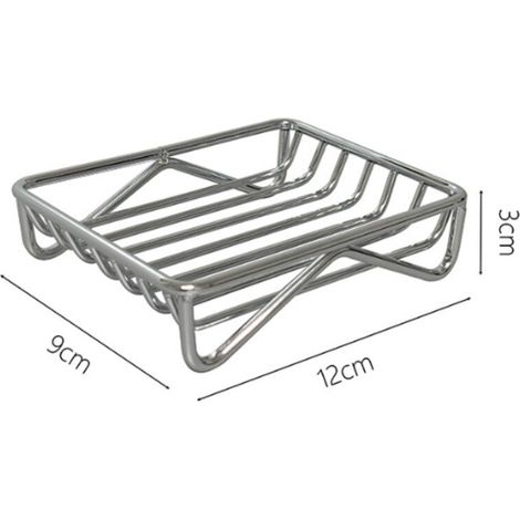 Porte-savon égouttoir en acier inoxydable pour la maison, porte-savon de salle de bain simple et créatif, boîte à savon égouttoir pour toilettes