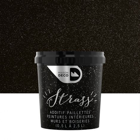 Peinture pailletée argent brillant – Laque décorative pour murs et boiseries – Finition brillante – 0.025 L – Maison Deco (1/4)